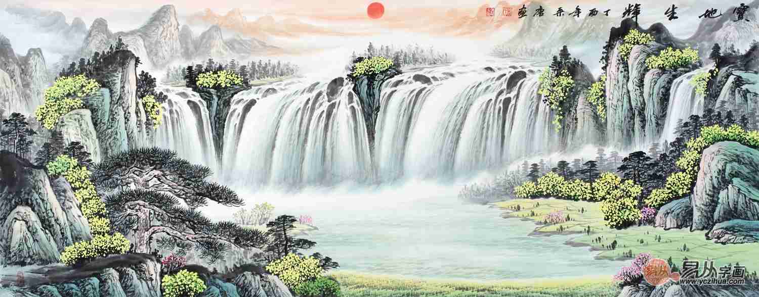 春節(jié)將至，迎新納福山水畫為您奉上！