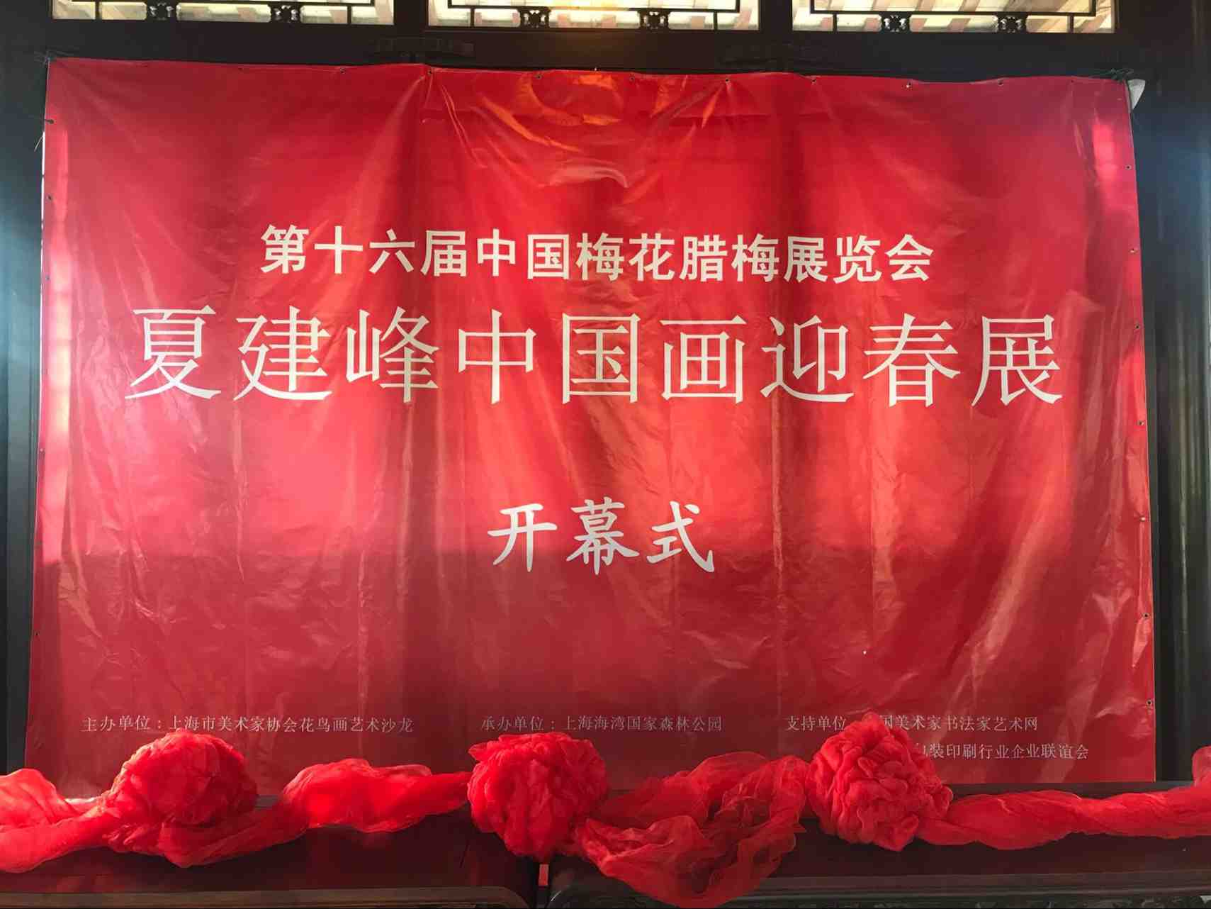 第十六屆中國(guó)梅花臘梅展覽會(huì)——夏建峰中國(guó)畫迎春展開(kāi)幕式